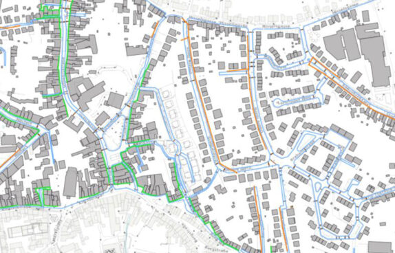 Karte der Stadt Eupen