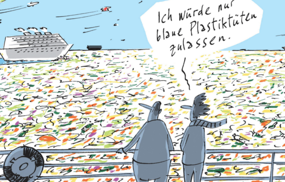 Ausschnitt einer Karikatur