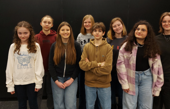 Eine Gruppe von Schülern der Musikakademie der DG