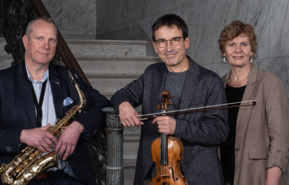 Die Musiker Paul Pankert, Claire Lecoq, Luc Marly