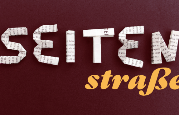 seitenstrasse Schriftzug