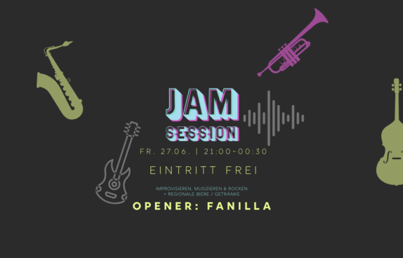 Titelbild mit Aufschrift: JAM-SESSION