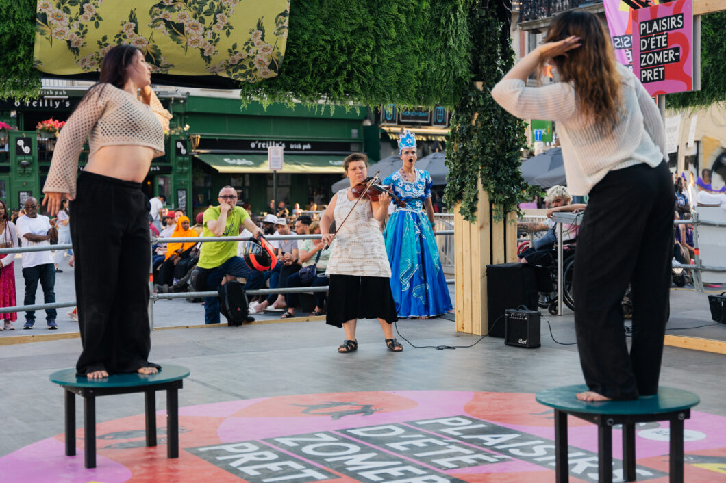 Belgium, Brussels, July 29, 2024. Photographs of artistique performance from baejjahn dance company asbl. Photograph by Aurelien Goubau